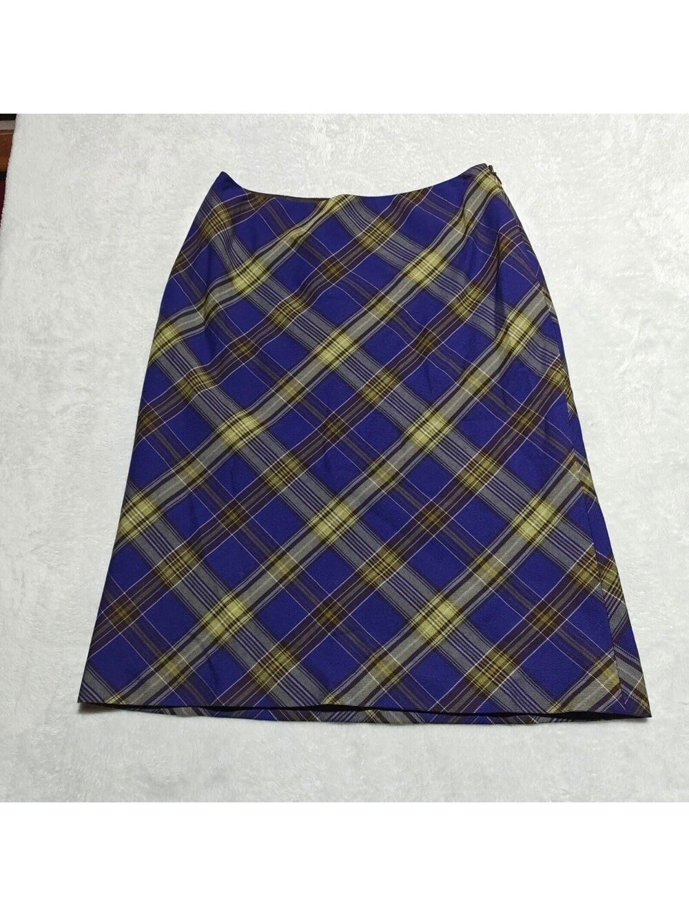 Casual Corner vintage plaid knee length skirt